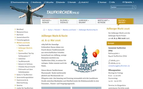 Screenshot of taufkirchen.de