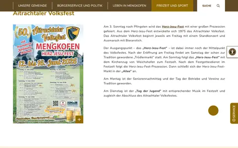 Screenshot of mengkofen.de