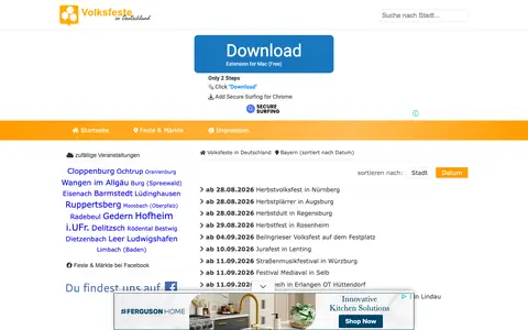Screenshot of ansbach.de