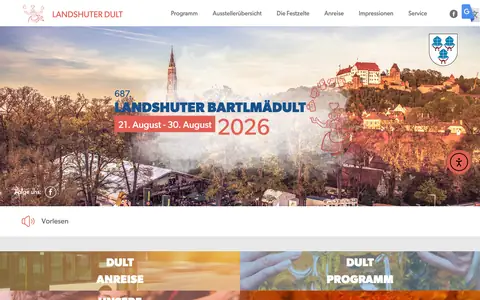 Screenshot of dult-landshut.de