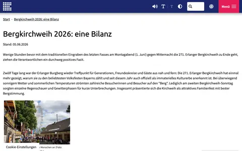 Screenshot of erlangen.de