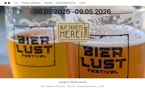 Screenshot of bierlustfestival.de