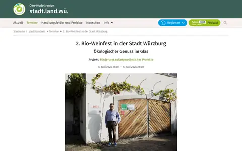 Screenshot of oekomodellregionen.bayern
