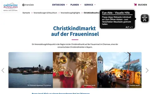 Screenshot of chiemsee-alpenland.de