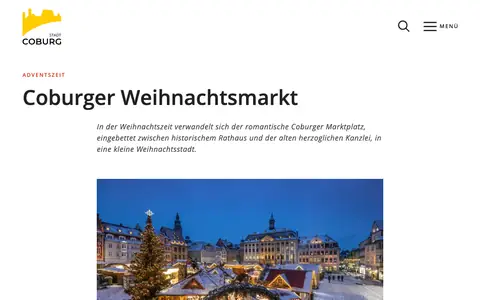 Screenshot of coburg.de
