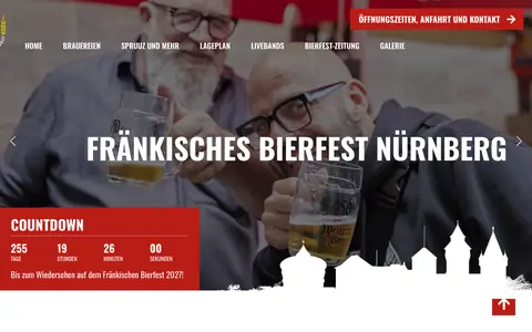 Screenshot of bierfest-franken.de