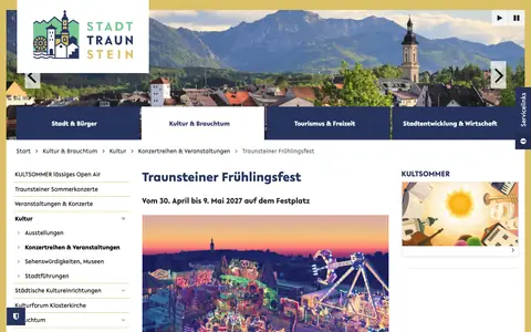 Screenshot of traunstein.de