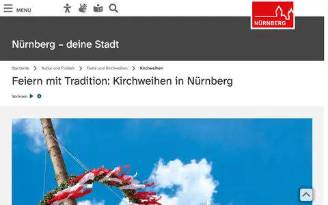 Screenshot of nuernberg.de