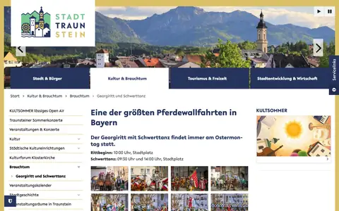 Screenshot of traunstein.de