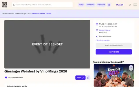 Screenshot of vino-minga.de