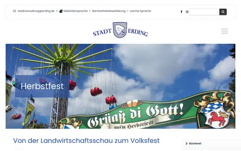 Screenshot of erding.de