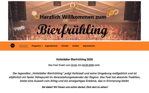 Screenshot of bierfruehling.de