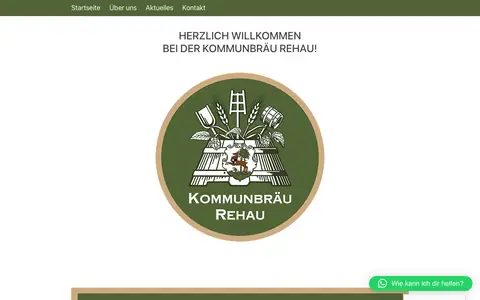 Screenshot of kommunbraeu-rehau.de