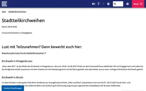 Screenshot of erlangen.de