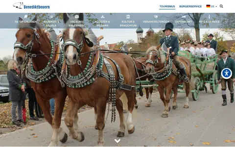 Screenshot of benediktbeuern.de