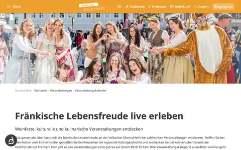 Screenshot of volkach.de