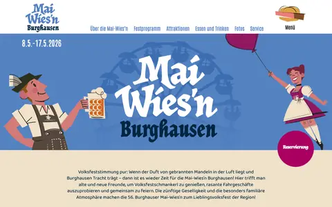 Screenshot of maiwiesn.de