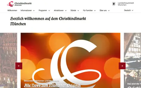 Screenshot of christkindlmarkt-muenchen.de