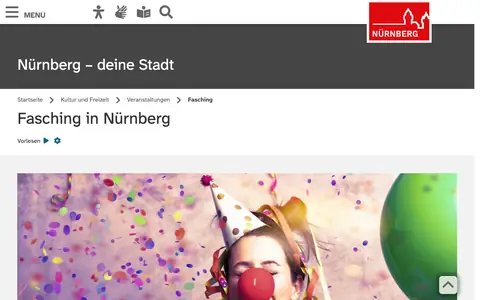 Screenshot of nuernberg.de