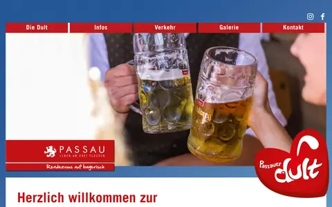 Screenshot of passauer-dult.de