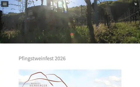 Screenshot of weingut-hemberger.de