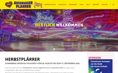Screenshot of augsburger-plaerrer.de