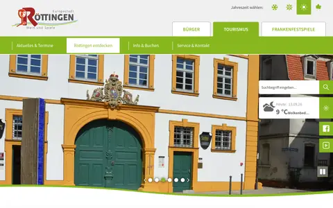 Screenshot of roettingen.de
