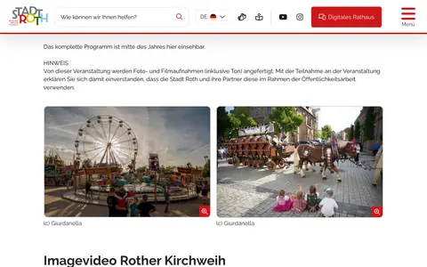 Screenshot of stadt-roth.de