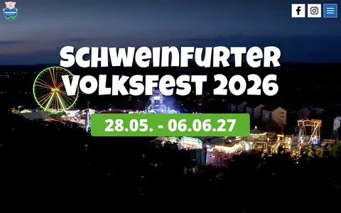 Screenshot of volksfest-schweinfurt.de