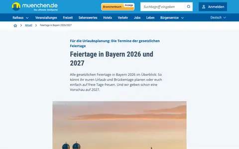 Screenshot of muenchen.de