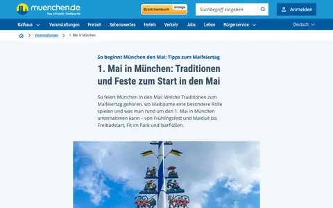 Screenshot of muenchen.de