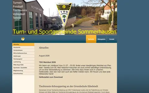 Screenshot of tsg.sommerhausen.de