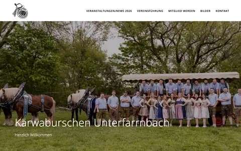 Screenshot of kaerwaburschen-unterfarrnbach.de