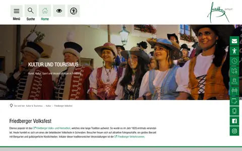 Screenshot of verkehrsverein-friedberg.de