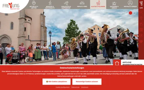 Screenshot of freyung.de