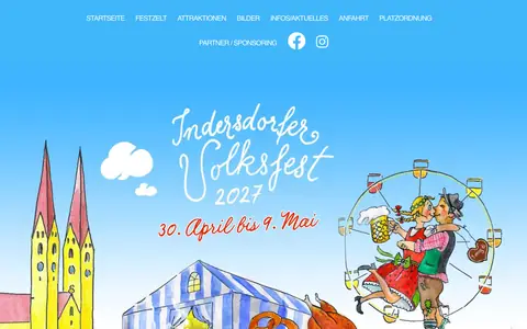 Screenshot of volksfest-indersdorf.de