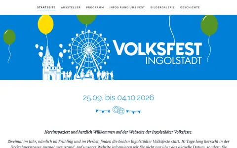 Screenshot of volksfest.in