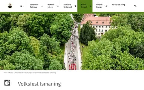 Screenshot of ismaning.de