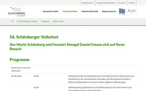 Screenshot of markt-schoenberg.de