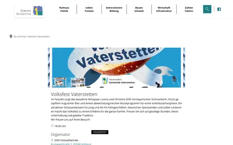 Screenshot of vaterstetten.de