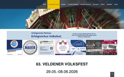 Screenshot of volksfest-velden.de