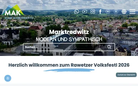Screenshot of marktredwitz.de