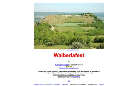 Screenshot of walberlafest.de