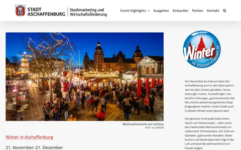 Screenshot of mein.aschaffenburg.de