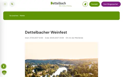 Screenshot of altstadt-weinfest-dettelbach.de