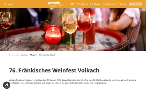 Screenshot of volkach.de