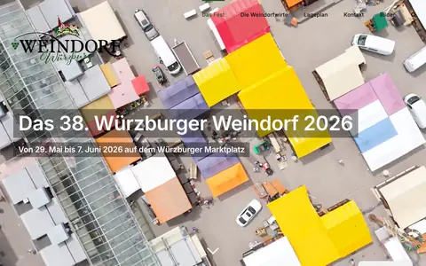 Screenshot of weindorf-wuerzburg.de